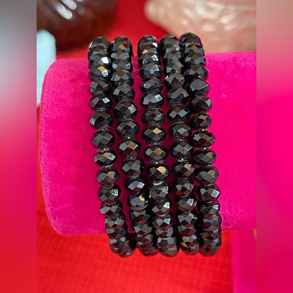 Vintage glass wrap bracelet